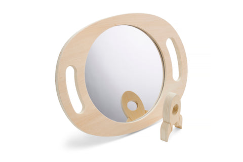 Handheld Wooden Mirror