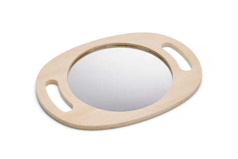 Handheld Wooden Mirror