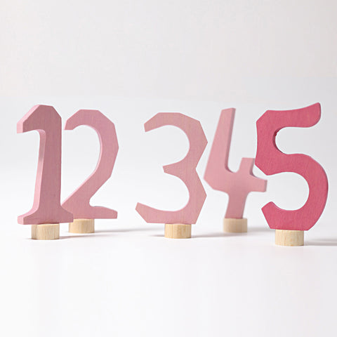Single Pink/Blue Decorative Number