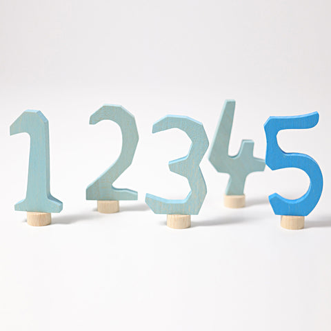 Single Pink/Blue Decorative Number