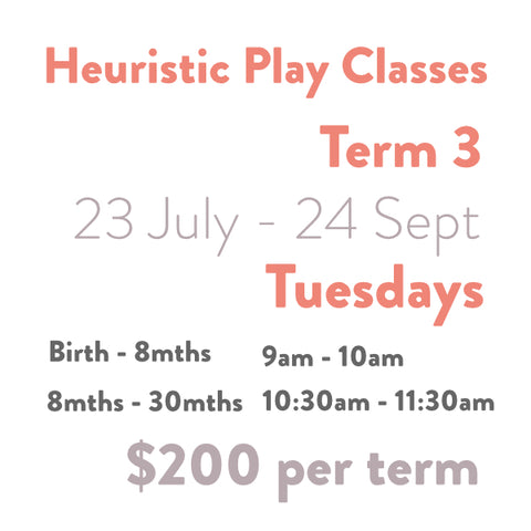 Tiny Toy Shop Heuristic Play Classes for Parents, Babies & Toddlers, Term 3, 2024