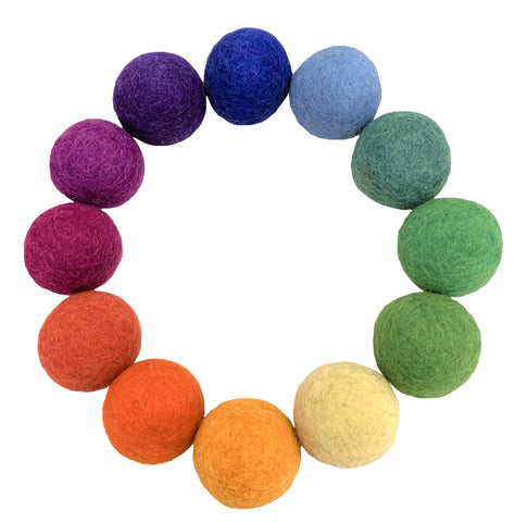 Goethe Felt Balls 5cm - set of 12